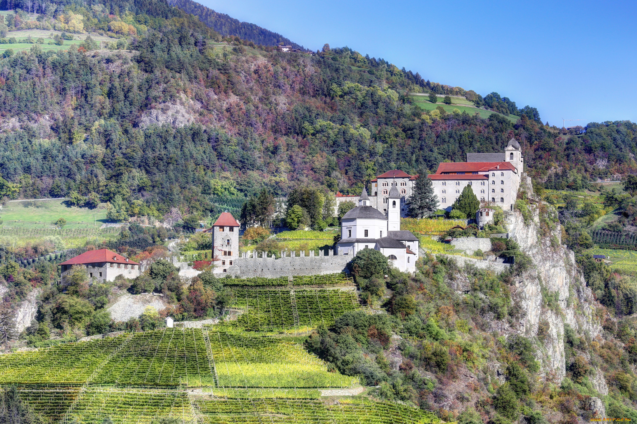 fortified abbey, , -  ,  ,  , , 